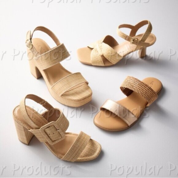 LC Lauren Conrad | Jonina Wedge Sandals, Raffia - Picture 7 of 10